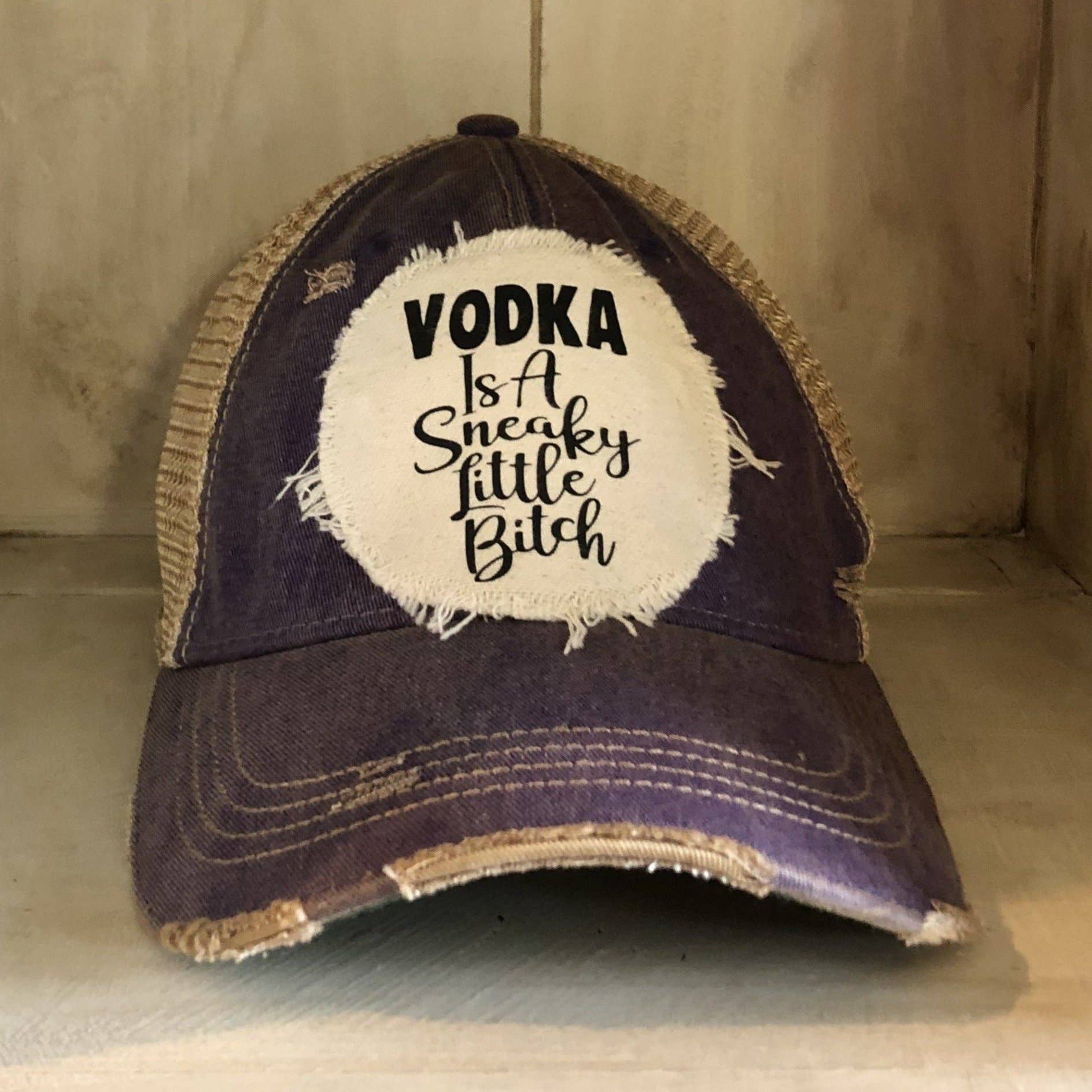BohoGroove - Wholesale Baseball Cap - Women's - Vodka is a Sneaky Little Bitch Hat, Vodka Ball Cap14