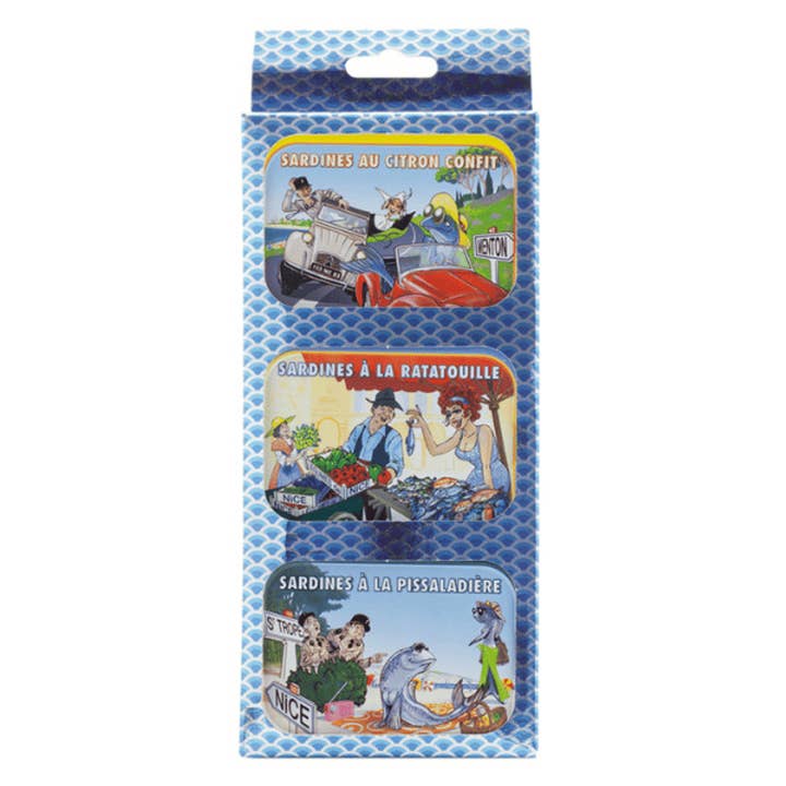 The French Farm - Wholesale Tinned Fish - Conserverie Ferrigno Gift Box 3x4oz