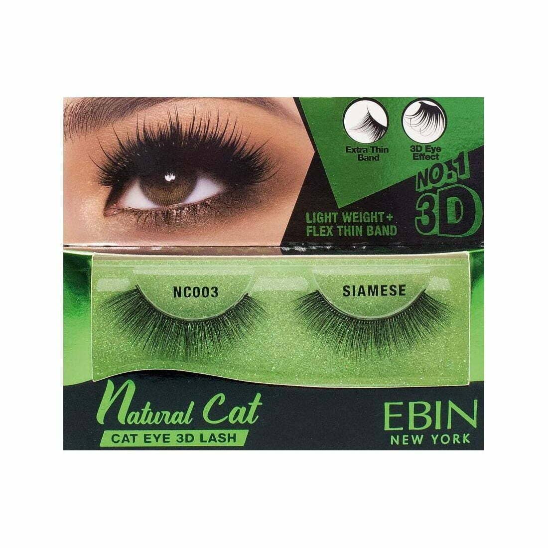 Diacly - Vente Faux cils - Ebin New York Cils de chat naturels 3D12