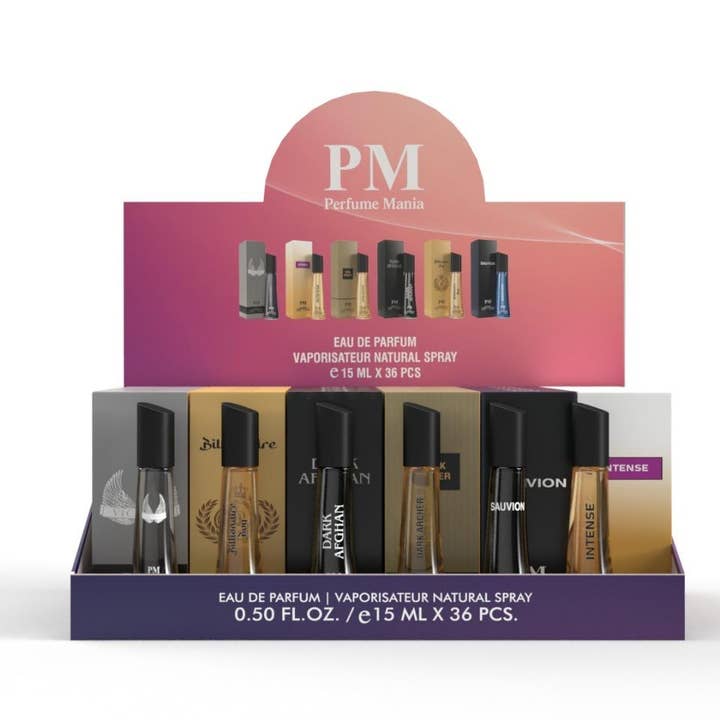 Yes Love Cosmetics - Wholesale Perfume/Eau de Toilette - PACK 36PCS 15ML PERFUME MANIA MEN