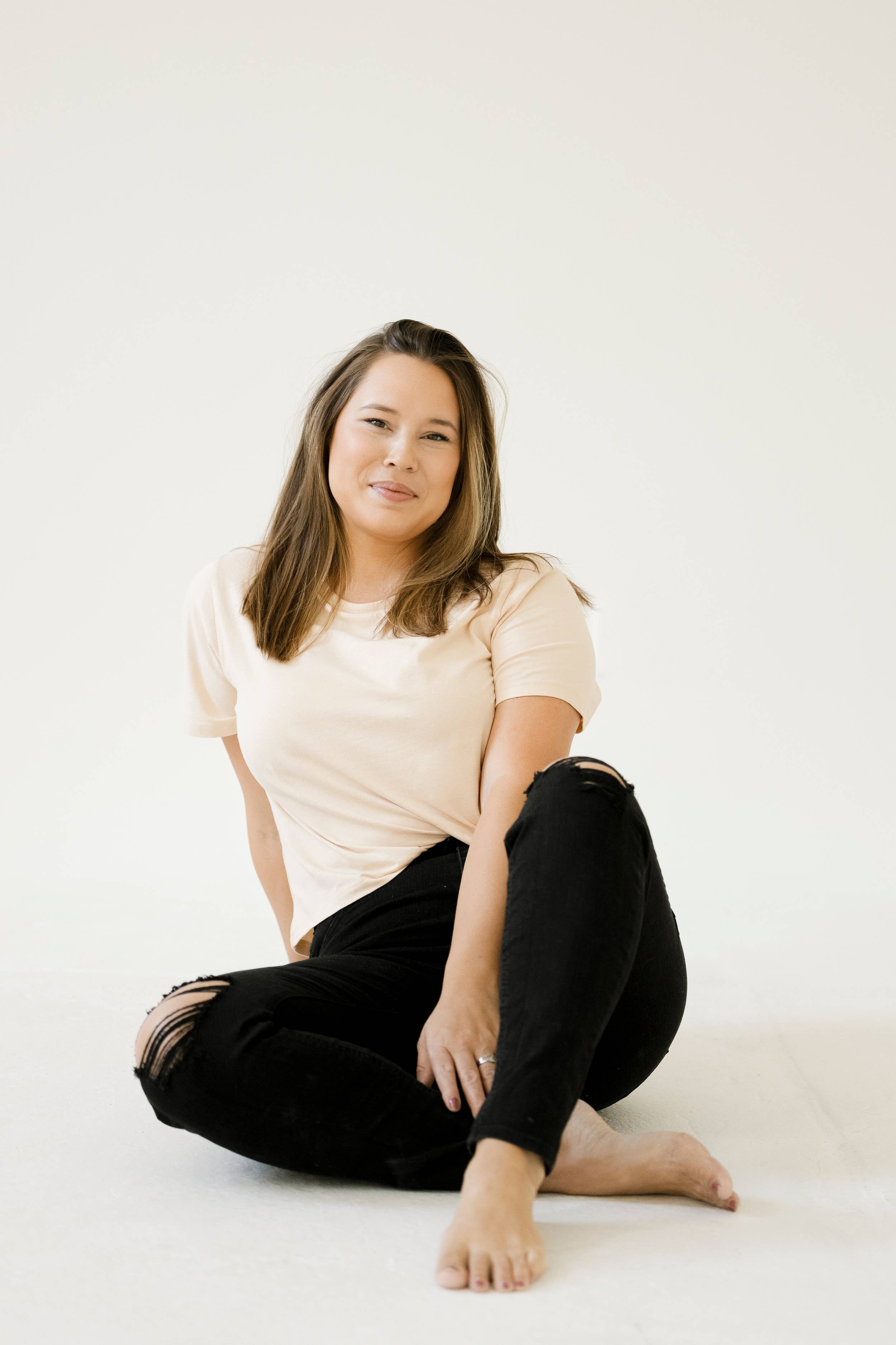 Shifting Sand The Mom Crop, Basic Tee, Organic Tee, Basic Crop Top, Plus for wholesale on Faire1