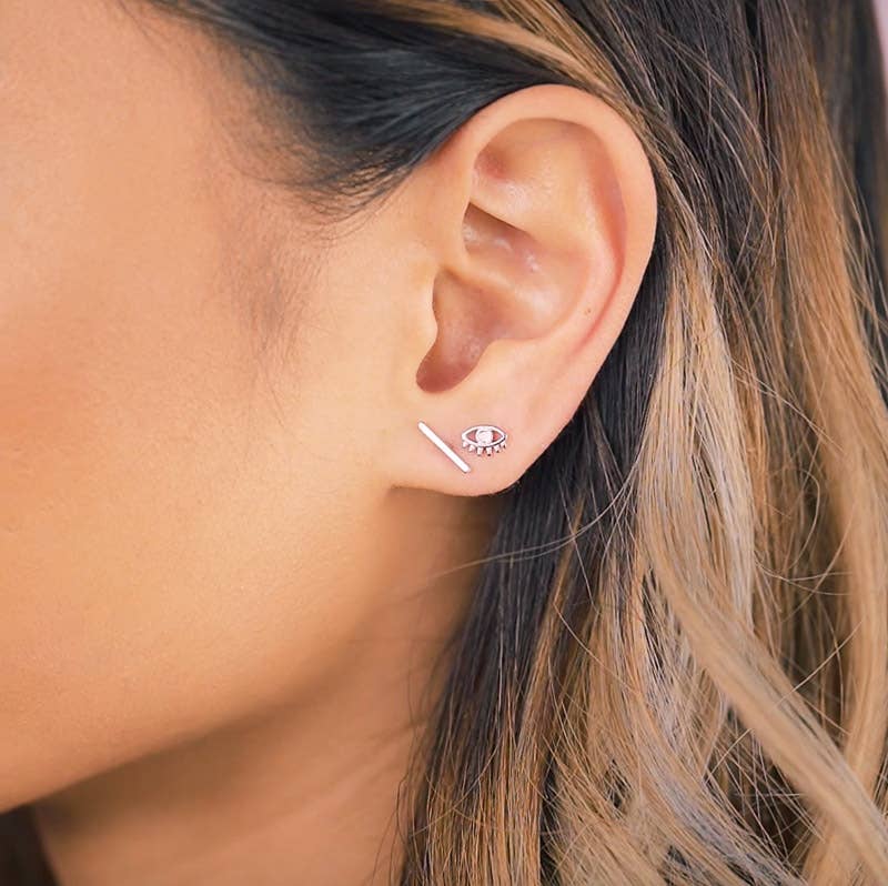 Katie Dean - Wholesale Stud/Post Earrings - Evil Eye Studs4