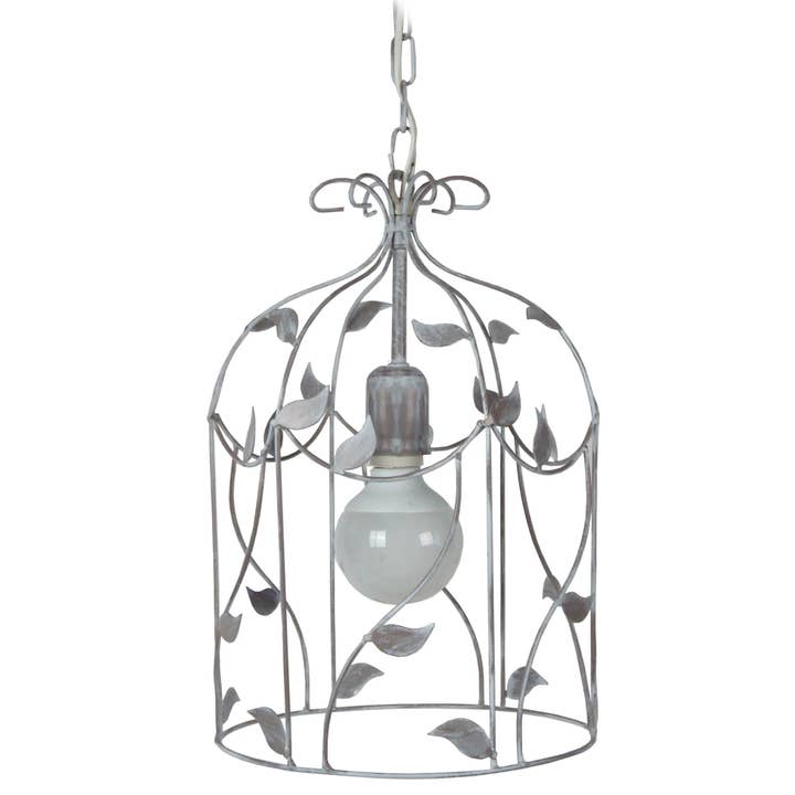 FOLIA - Farol colgante de metal blanco topo para venta al por mayor de Tosel Shop