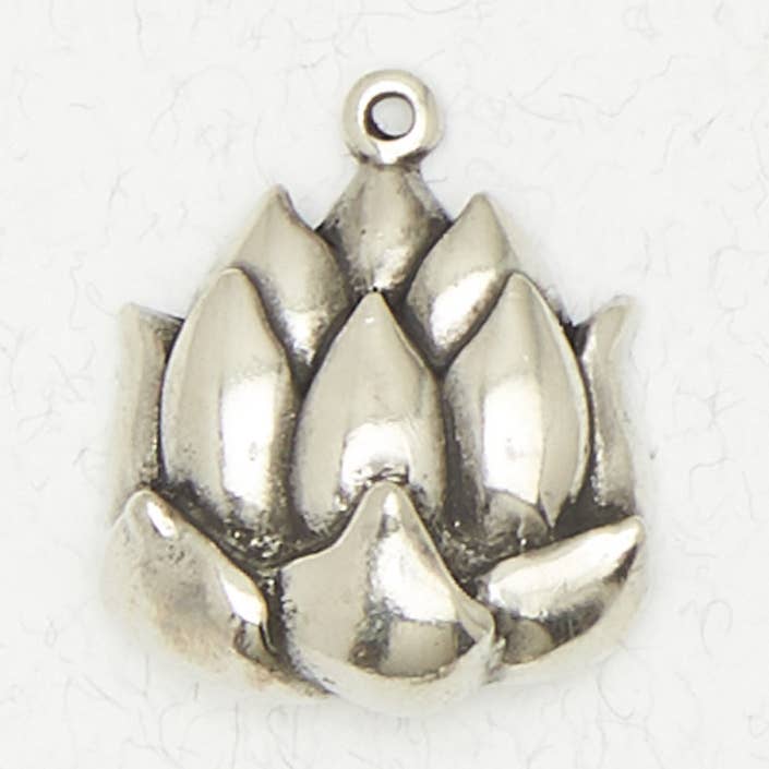 Nirvana LLC - Wholesale Individual Charm/Pendant - Hindu Pewter Pendant Necklace - Lotus0