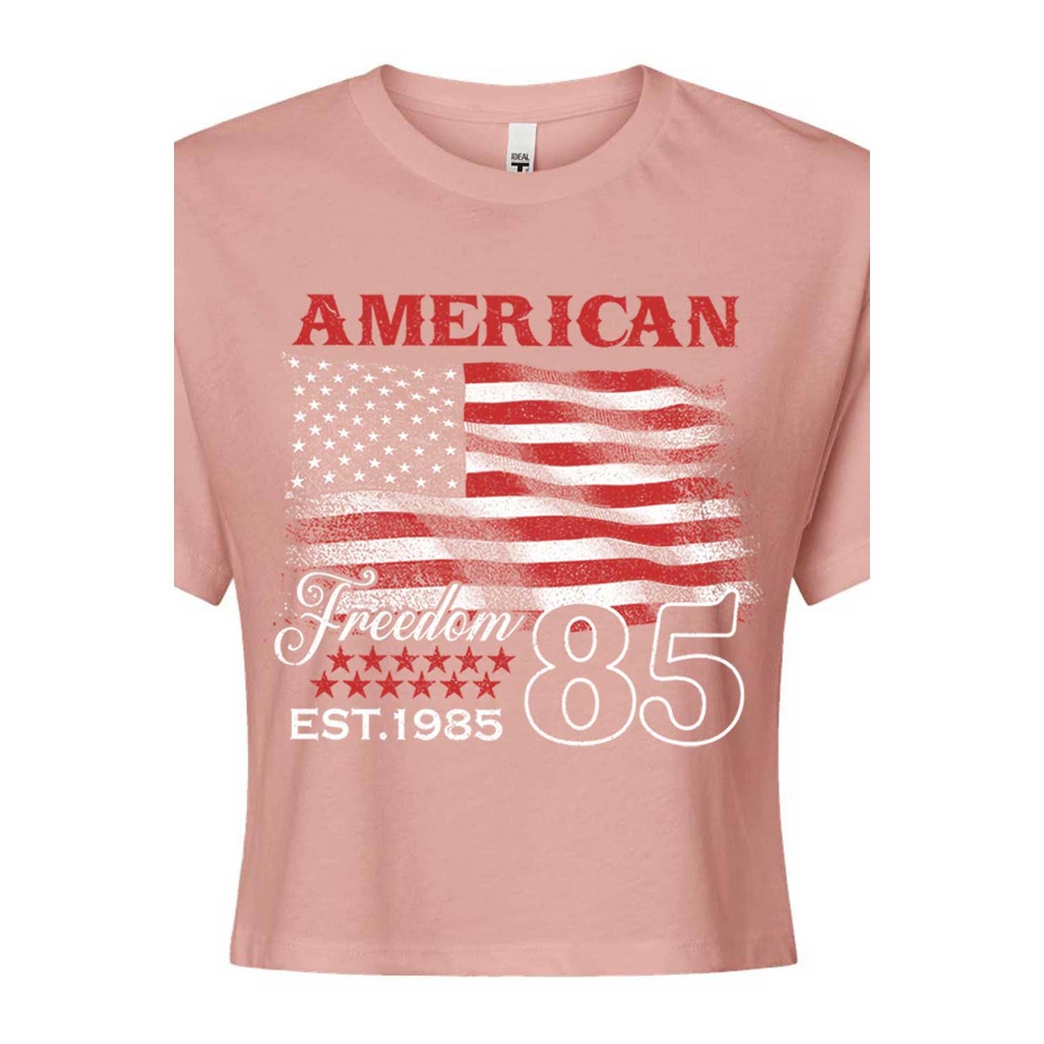 Art by Forgrand - Wholesale T-Shirt - Women's - AMERICAN FREEDOM 85 CROP TOP0