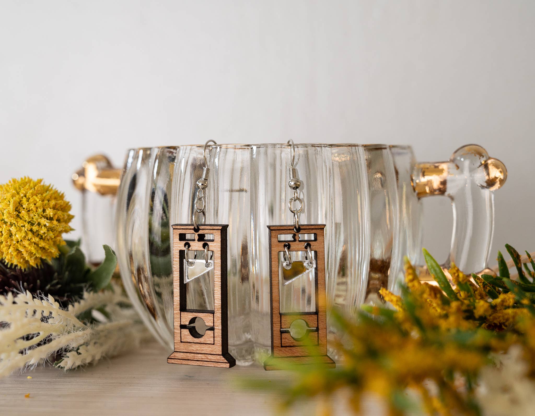 HoneyGlow Designs - Wholesale Dangle Earrings - Halloween Guillotine Earrings3