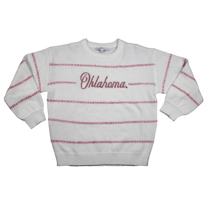 Kickoff Couture - Wholesale Knit Sweater - Women's - Threaded Script Sweater- Collegiate Licensed3