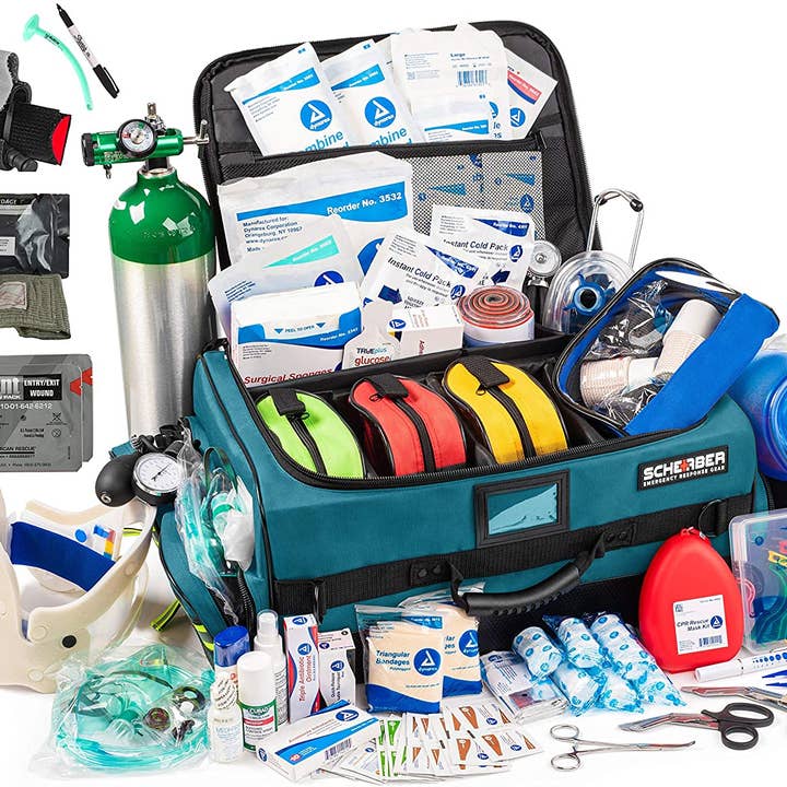 Scherber Ultimate First Responder Trauma kit O2 W/Bleeding Control - Fully Stocked for wholesale by Scherber