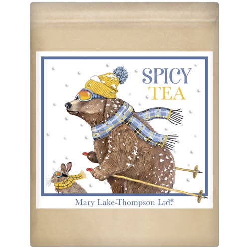 Ski Bear Rabbit Wrapped Tea- Spicy for wholesale by Mary Lake-Thompson Ltd.