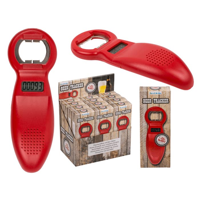 Bottle opener, with beer counter, for wholesale by Out of the blue KG