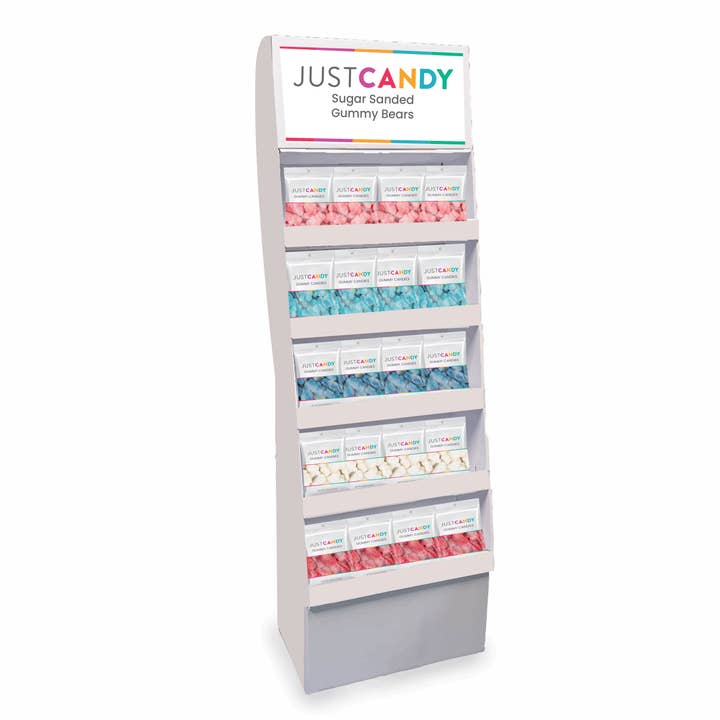 Floor Display with Gummy Bears - 60 units for wholesale by Just Candy