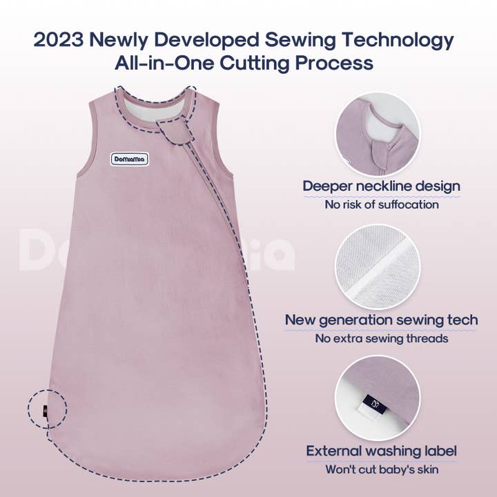 Domiamia - Wholesale Sleepsack - Baby - Cotton Baby Sleep Sack 1.0 TOG - Mauve