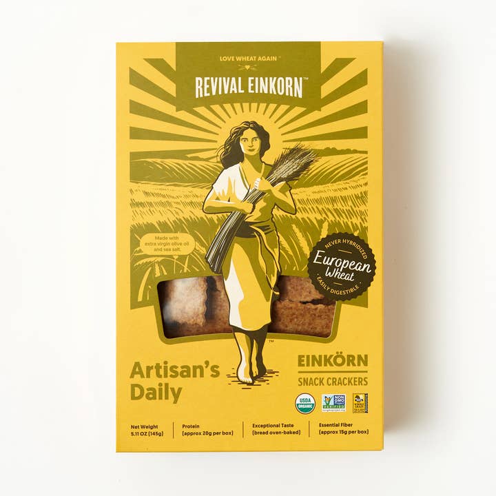 Revival Einkorn - Wholesale Crackers - Artisan’s Daily Crackers7