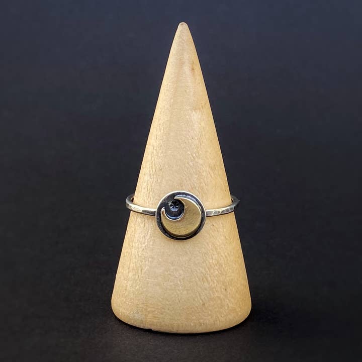 Anel Mini Moon por atacado de Blue and Blue