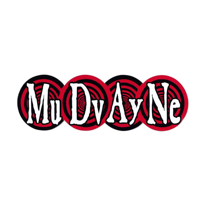 11.5" Sticker - Mudvayne - Giant Logo - Vintage 1990s Stock for wholesale by Square Deal Recordings & Supplies