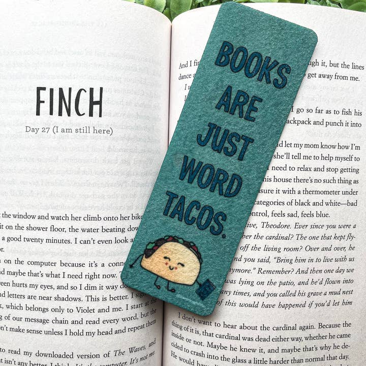 Sharp Thoughtlings – Großhandel Lesezeichen – Word Tacos Filz-Lesezeichen