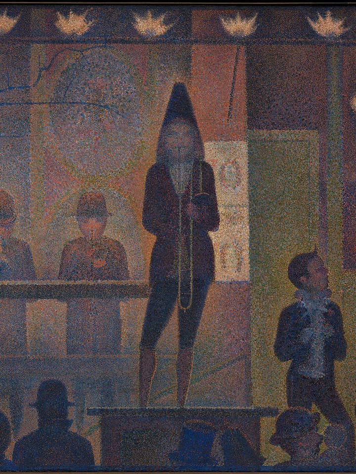 Circus Sideshow by Georges Seurat - 1887 for wholesale by Flashback Shop