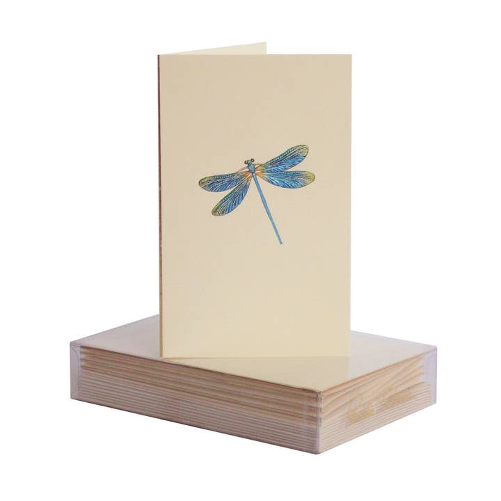 Dragonfly Mini Note Card for wholesale by PAULA SKENE DESIGNS