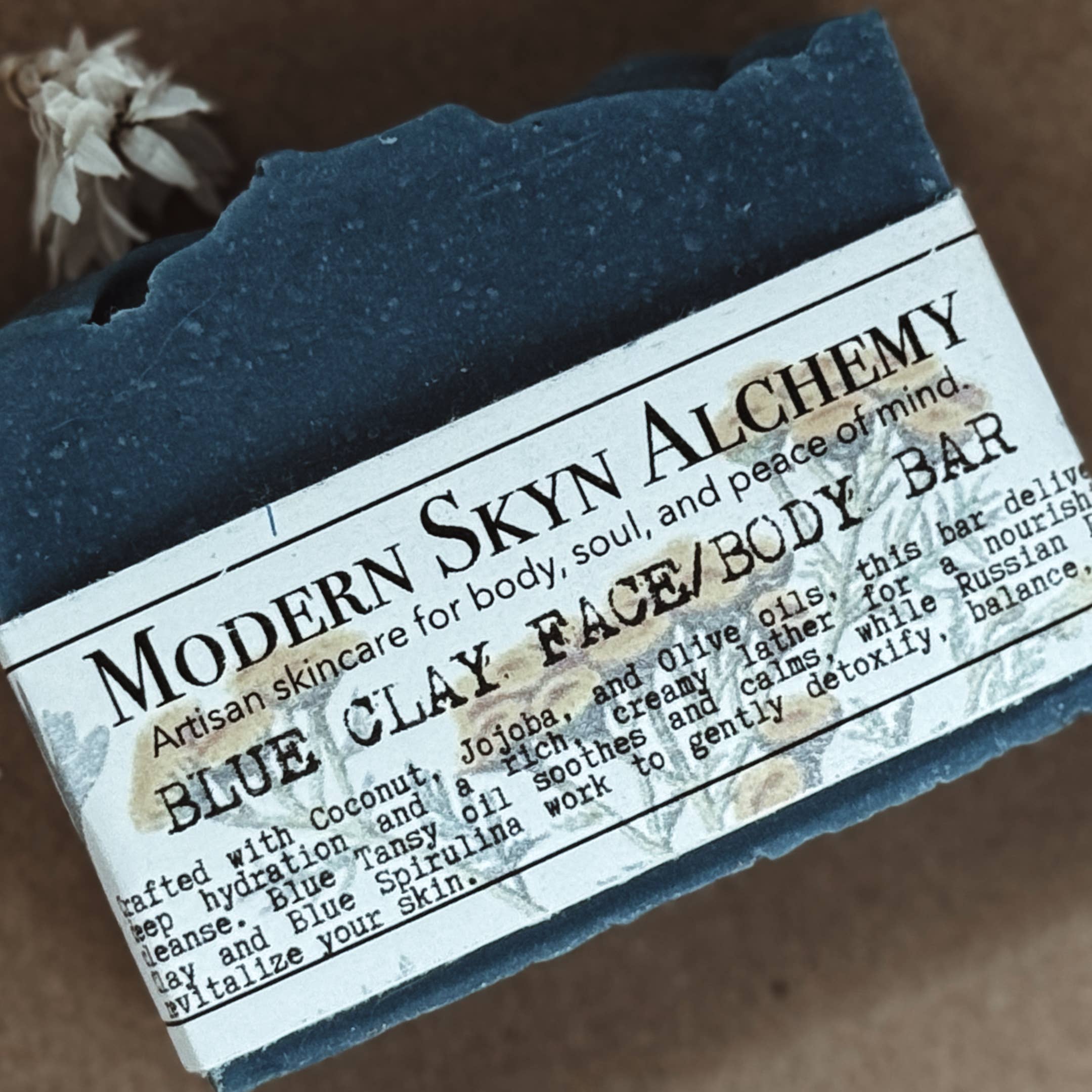 Modern Skyn Alchemy LLC. - Wholesale Bar Soap - Blue Clay Face/Body Bar