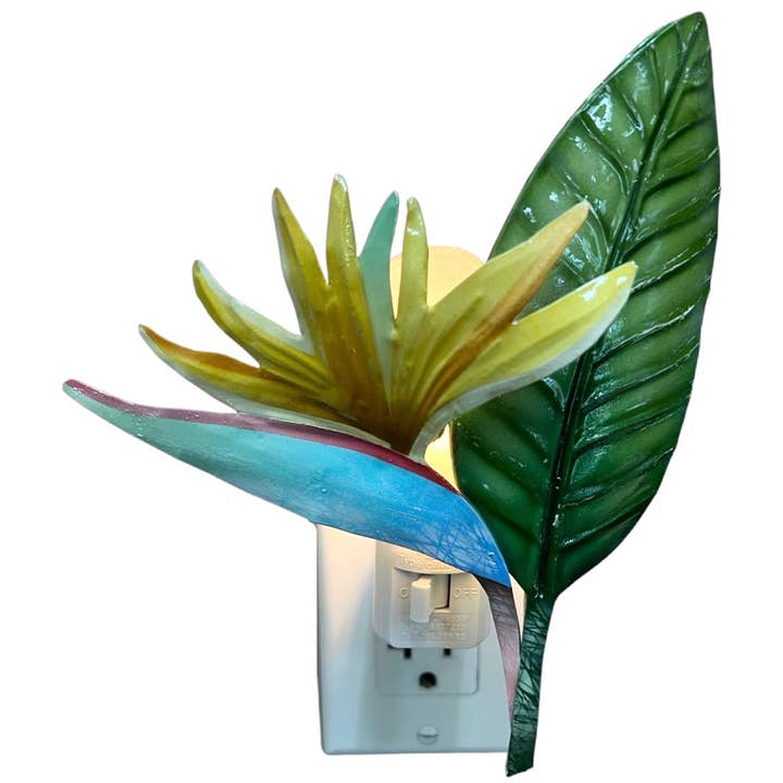Bamboo Source Tropical Decor - Wholesale Night Light - Bird of Paradise Night Light2