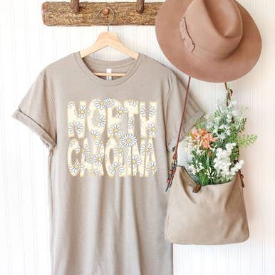 North Carolina Daisy State DTF Heat Transfer for wholesale by Trendy Transfers