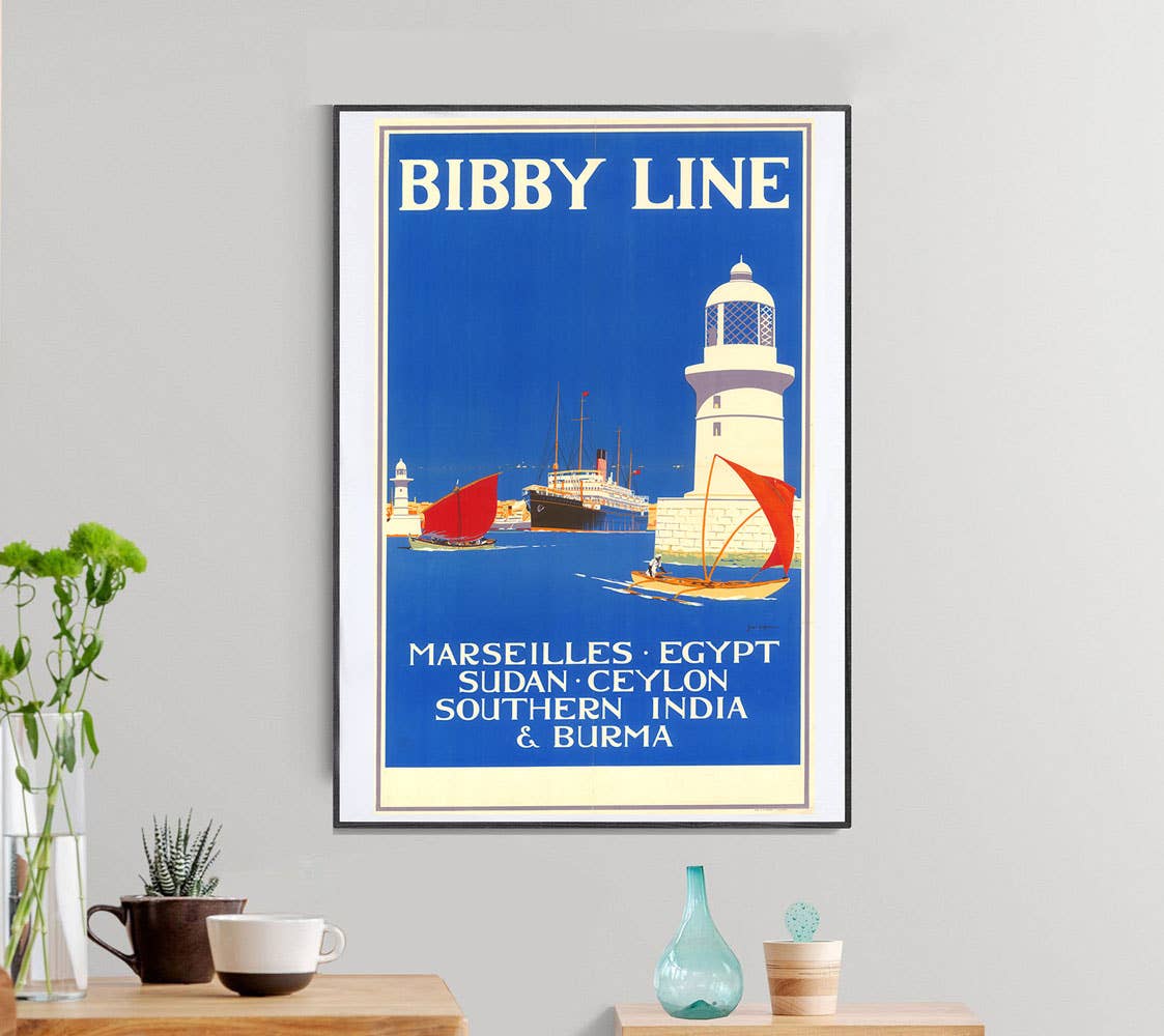 wallartgallery - Wholesale Poster - Bibby Line (vintage poster) 19302