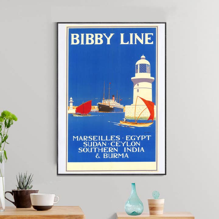 wallartgallery - Wholesale Poster - Bibby Line (vintage poster) 19302