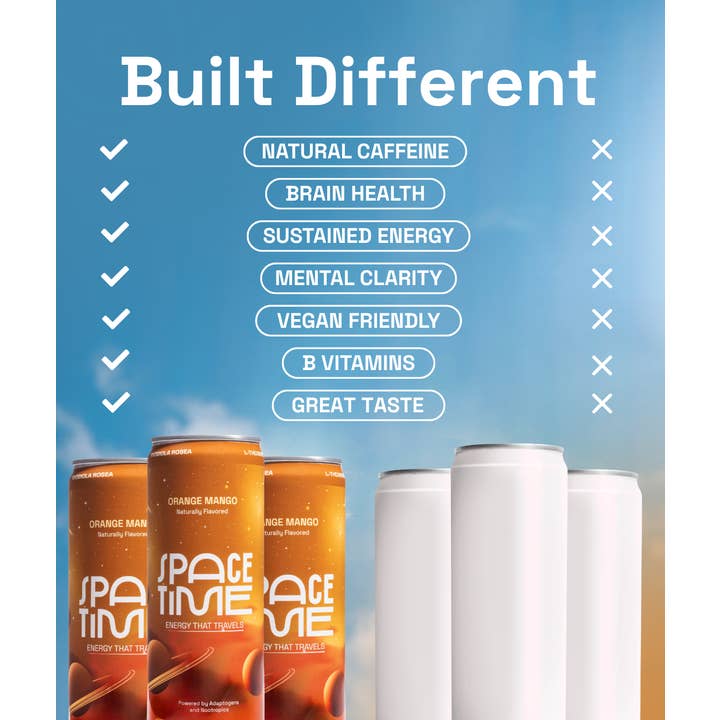SpaceTime - Wholesale Sports/Energy Drink - ORANGE MANGO - (12 Pack)6
