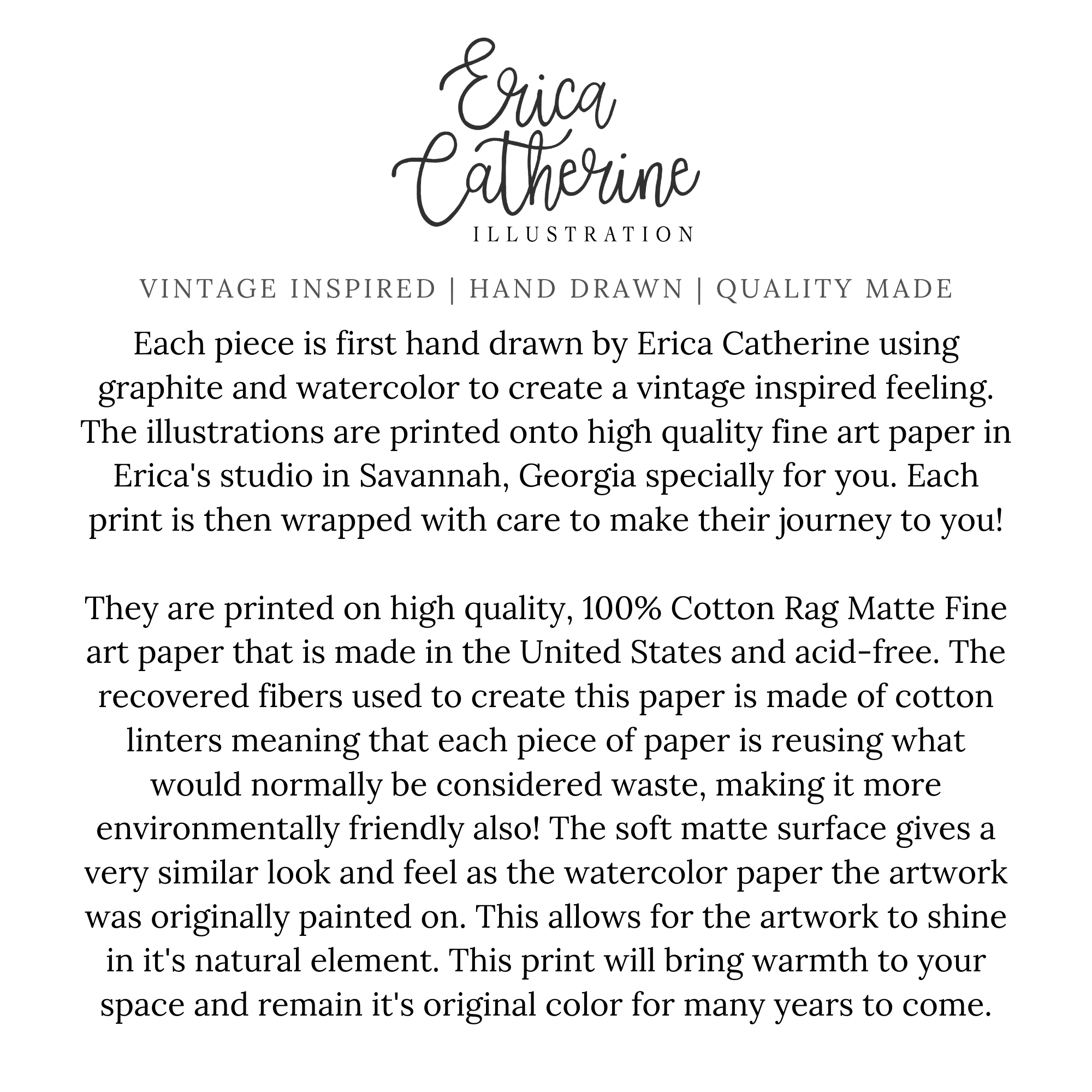 Erica Catherine Illustration – wholesale Art print – Pennsylvania State Map Art Print3