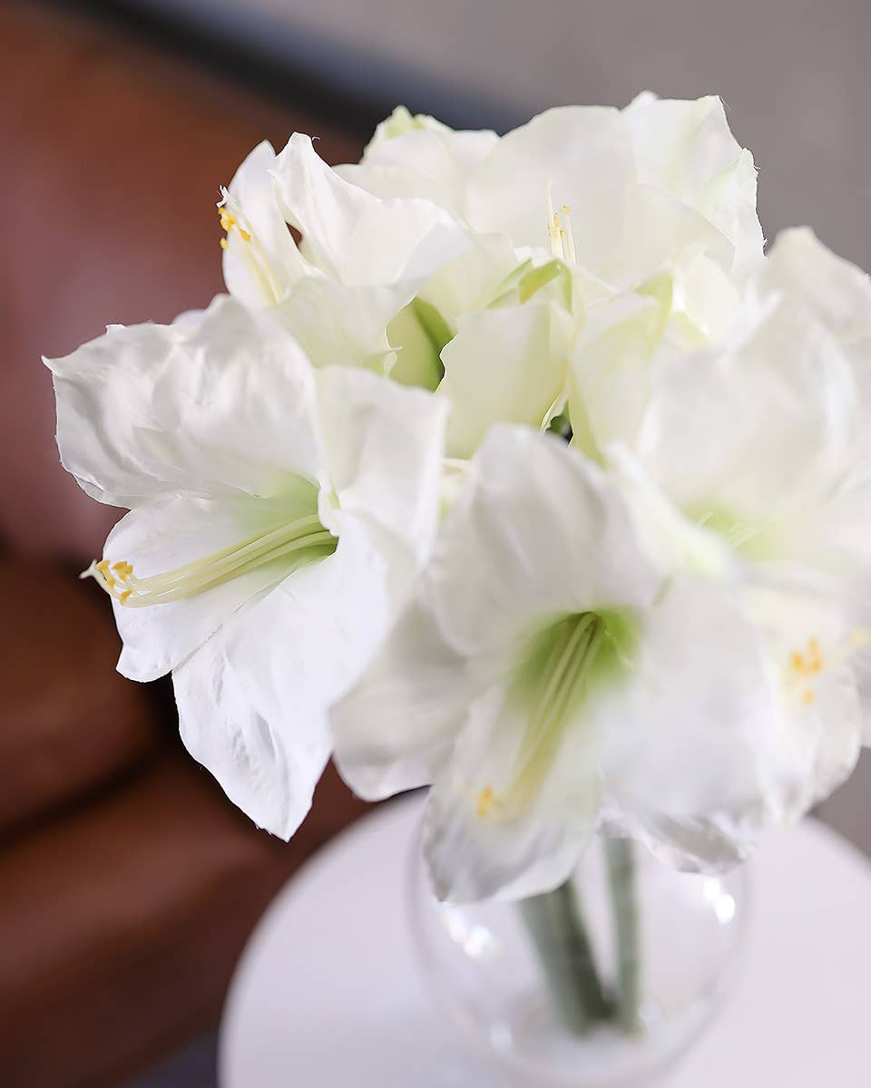Prestige Botanicals - Wholesale Artificial flowers - White Artificial Amaryllis 19.5”4