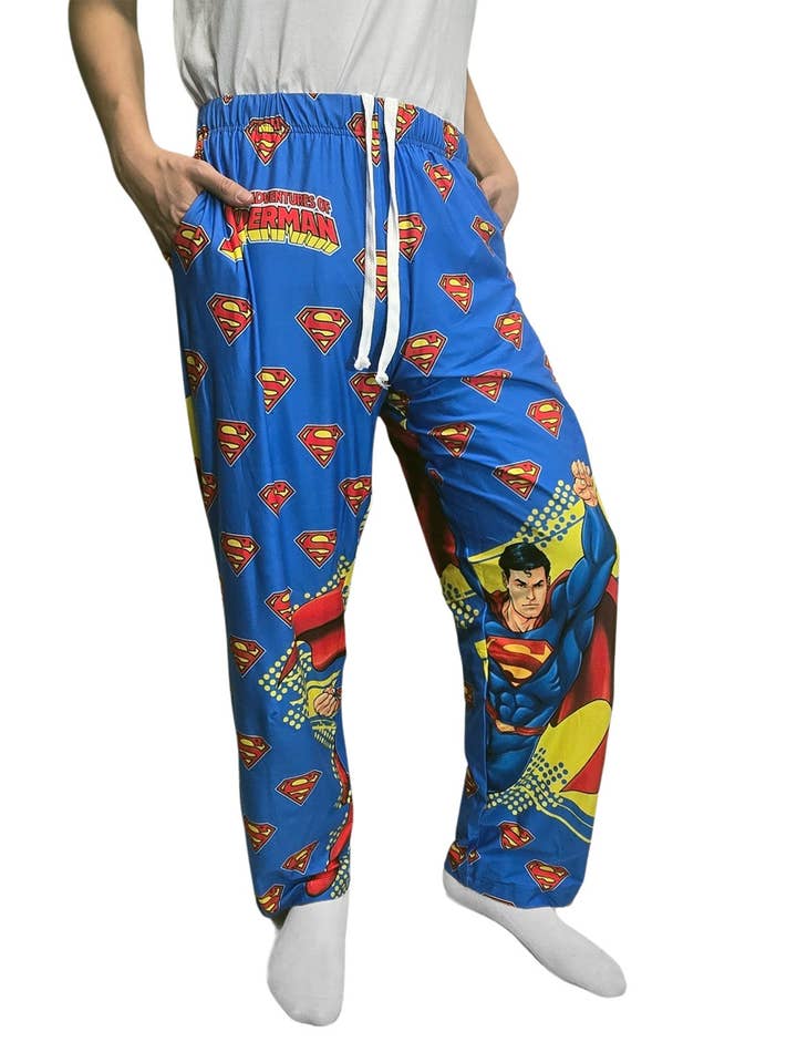 Superman Man of Steel Pajama Pants for wholesale by BRIEF INSANITY