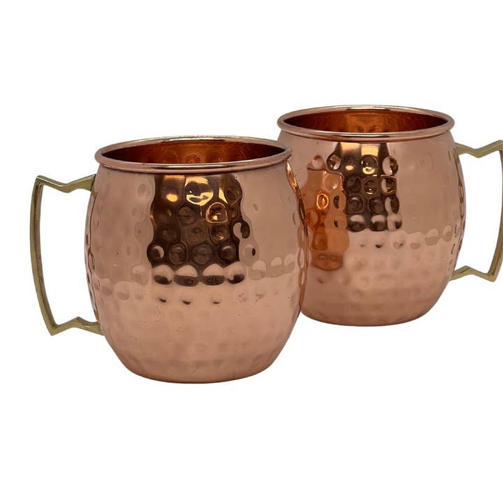 Butte Copper Company - Wholesale Coffee Mug - Shiny Hammered Copper Mug 16oz1