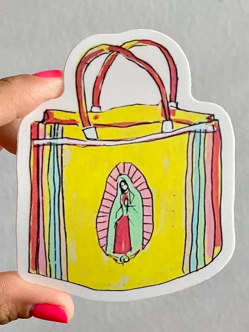 Adesivo em vinil para compras Virgen de Guadalupe por atacado de Flynn Craft House
