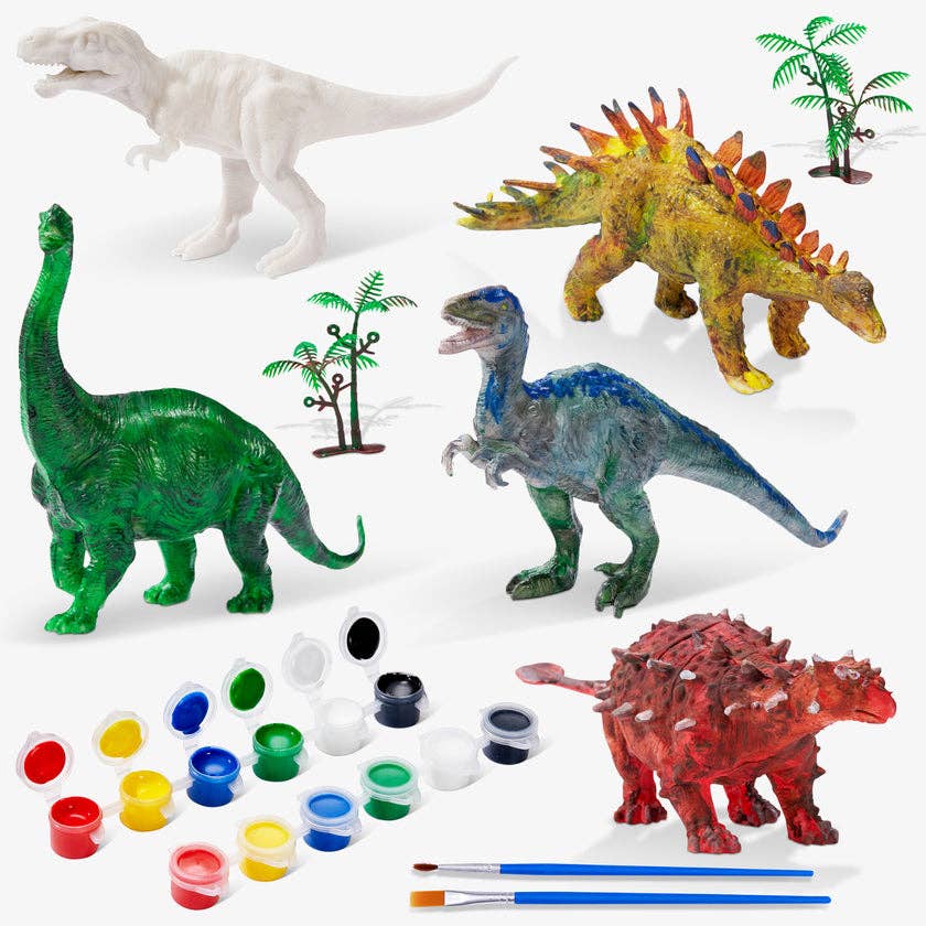 The Twiddlers - Vendita all'ingrosso Kit per lavoretti fai da te - Bambini - Kit da 15 pezzi Paint Your Own Dinosauri, include statuette3