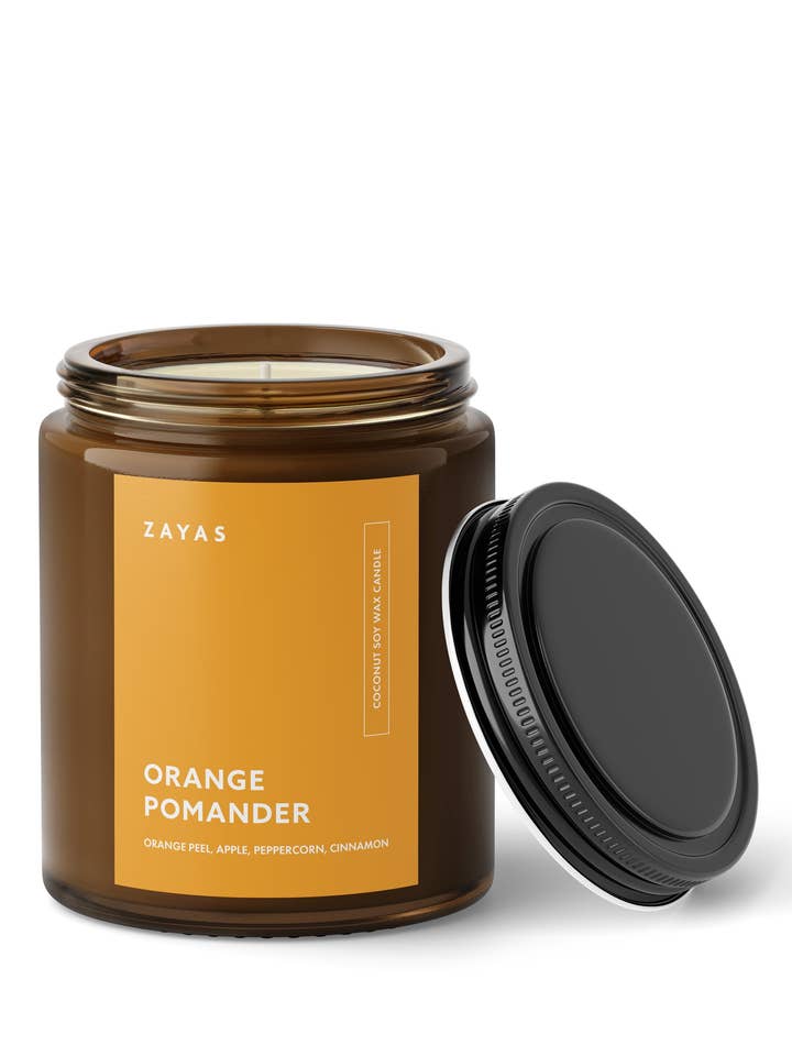 Orange Pomander Candle for wholesale by Zayas Candle