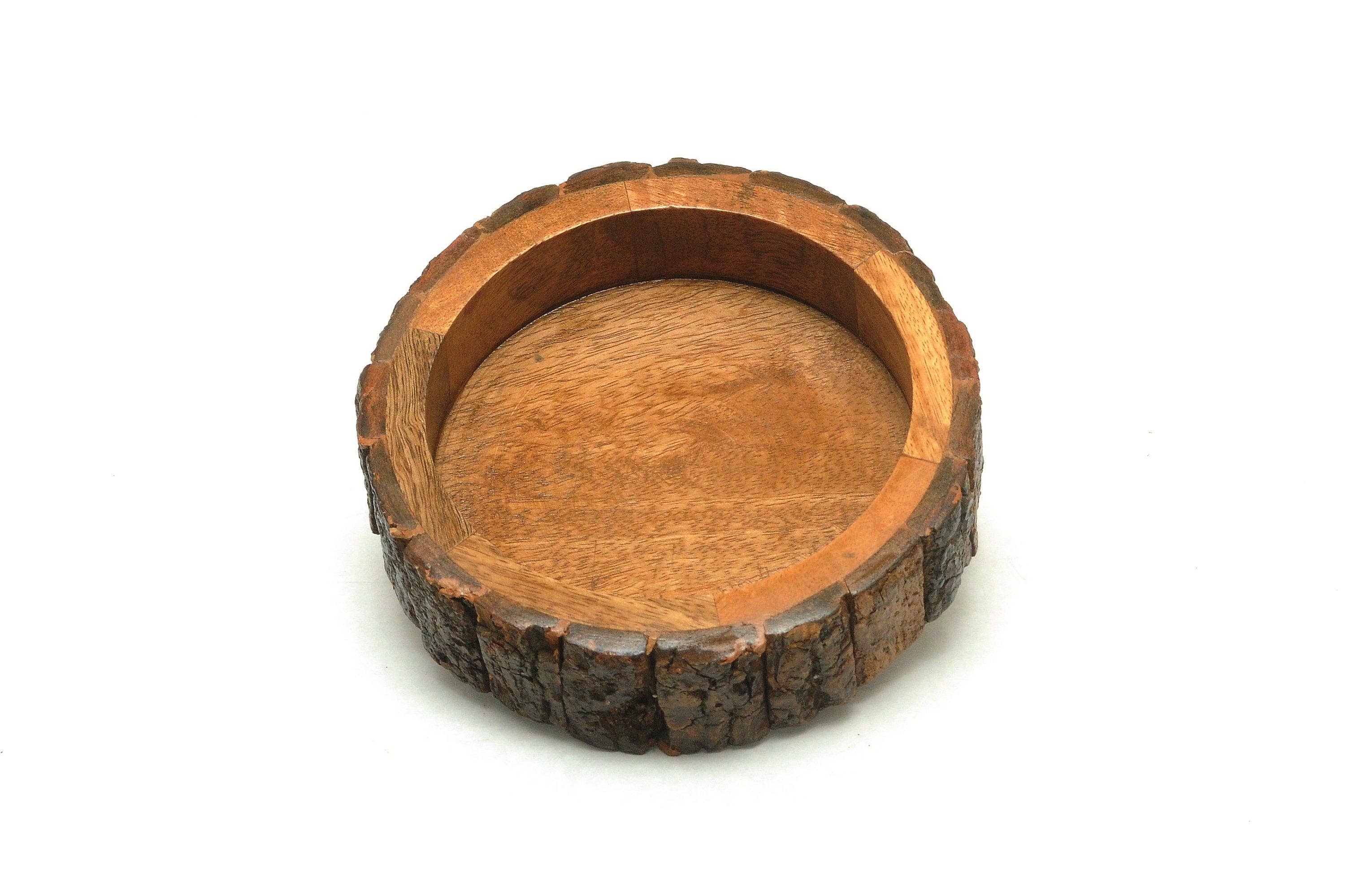 Advance Pet Products - Wholesale Pet Bowl - Cat/Dog - All-Natural Mango Wood Bark Water and Food Bowl Non-BPA Coat2