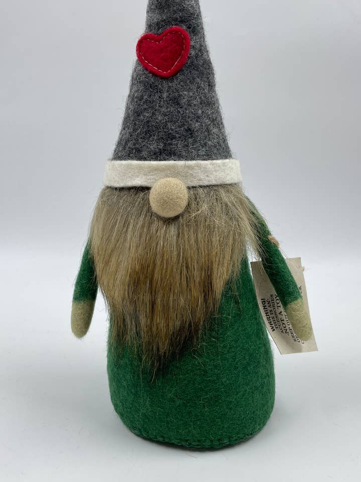 Handmade Felt Christmas old man Elf Ornament/Decoration for wholesale by Funky Yak Ltd