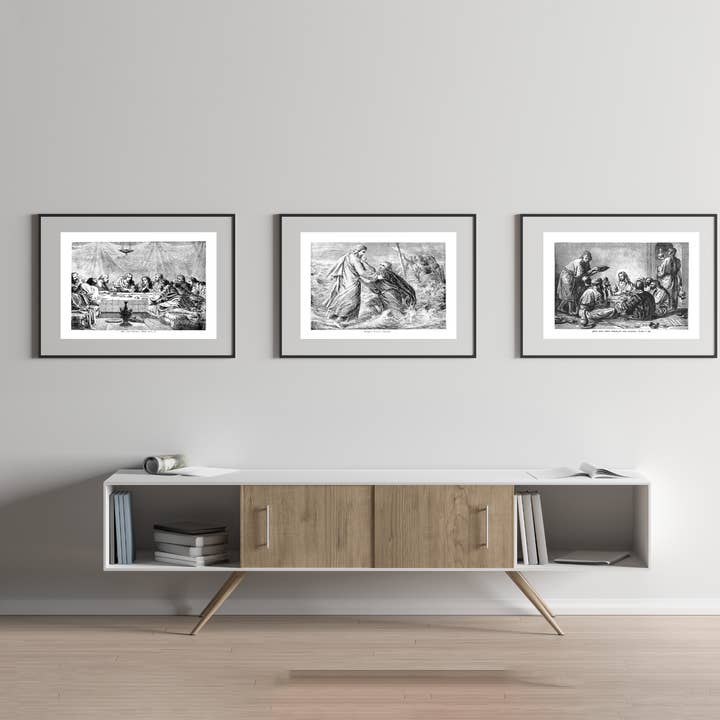 Prints - Jesus Pencil Sketches | The Last Supper | Bible for wholesale by Revelation Culture