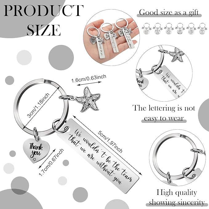 Crover - Wholesale Keychain - Unisex - “Thank You” Keychain (Assorted Design)1