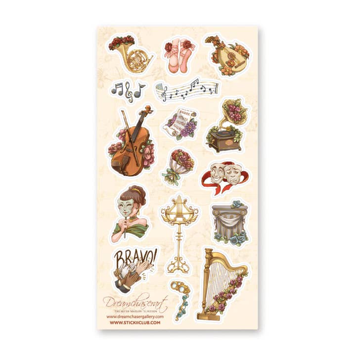 Patron of the Arts Sticker Sheet for wholesale by STICKII
