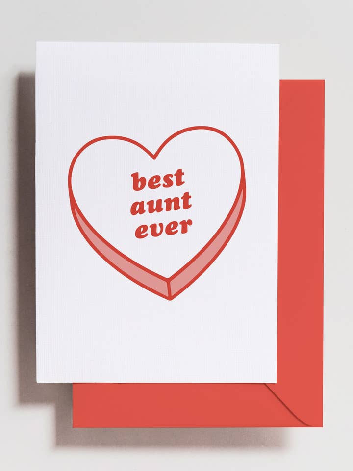 Best Aunt Card for wholesale by Haven Print Co.