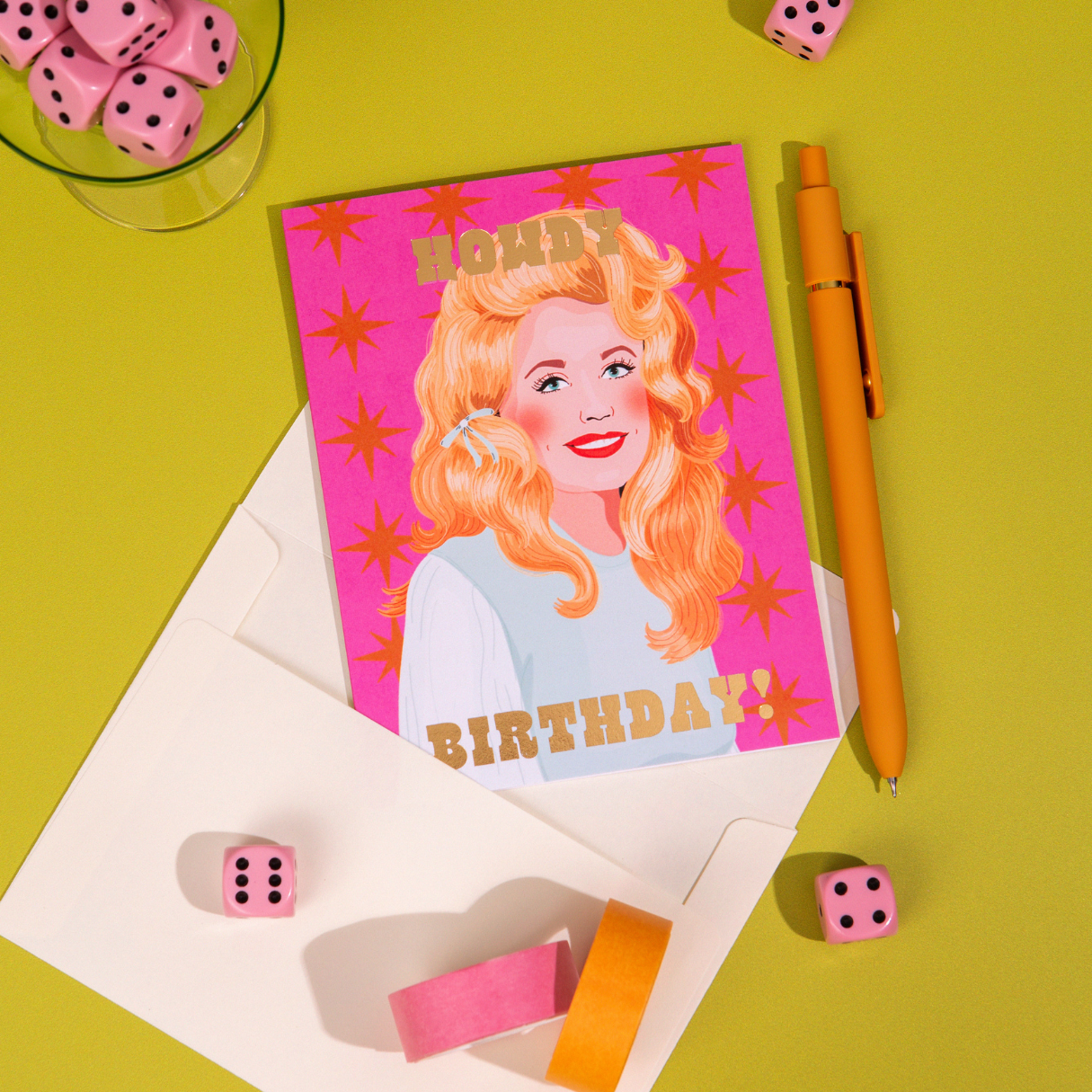 Lucky Goods Paper - Wholesale Birthday Card - Howdy Birthday – Foil Country ✿ Birthday Card1