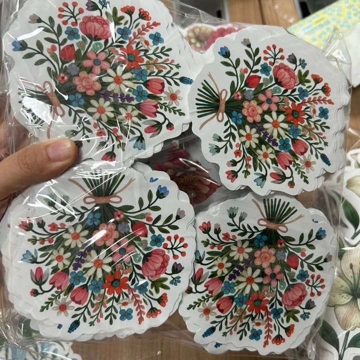 Rebecca Jimenez - Venta al por mayor Pegatina - pegatina con ramo de flores silvestres 2