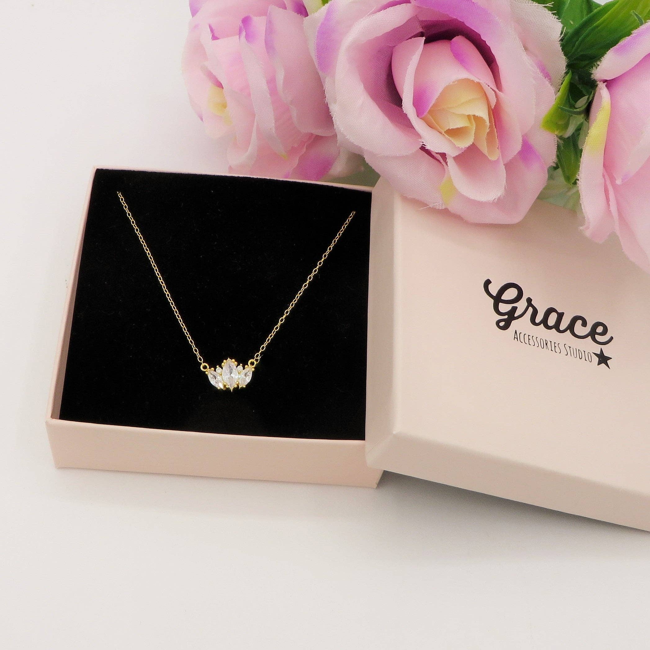 Daemon srls - Vendita all'ingrosso Collana con ciondolo/pendaglio - HAVEN ~ Collana con pendente in argento 925 e cubic zirconia0