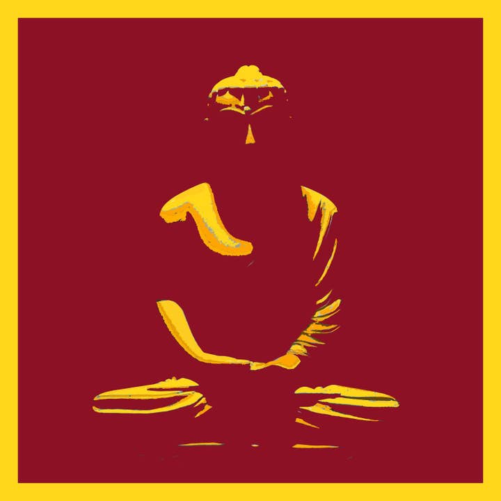 Pocket Square - Dalai Lama Colors - A Mindful Life - Buddha for wholesale by Trani Designs