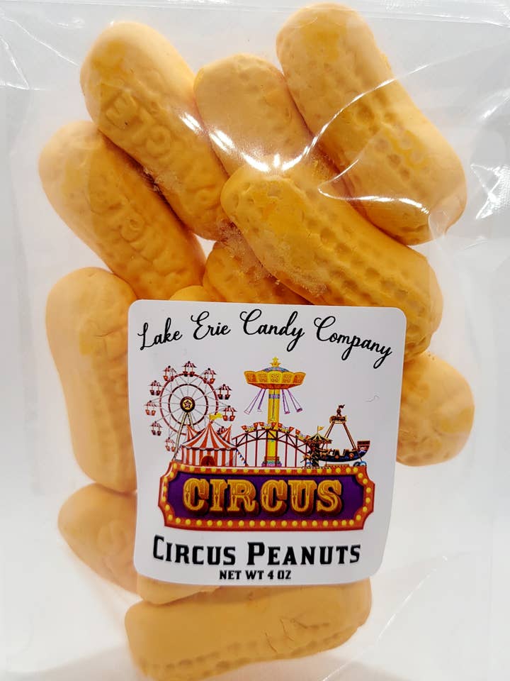 Circus Peanuts for wholesale by Lake Erie Candy Company