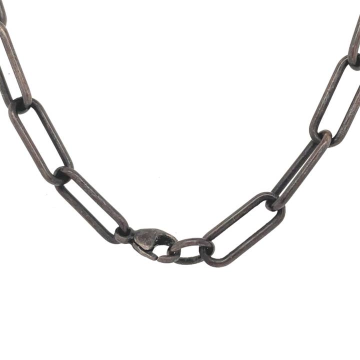 Flavia Bennett Designs - Wholesale Link & Chain Necklace - Round Paperclip Chain Necklace4