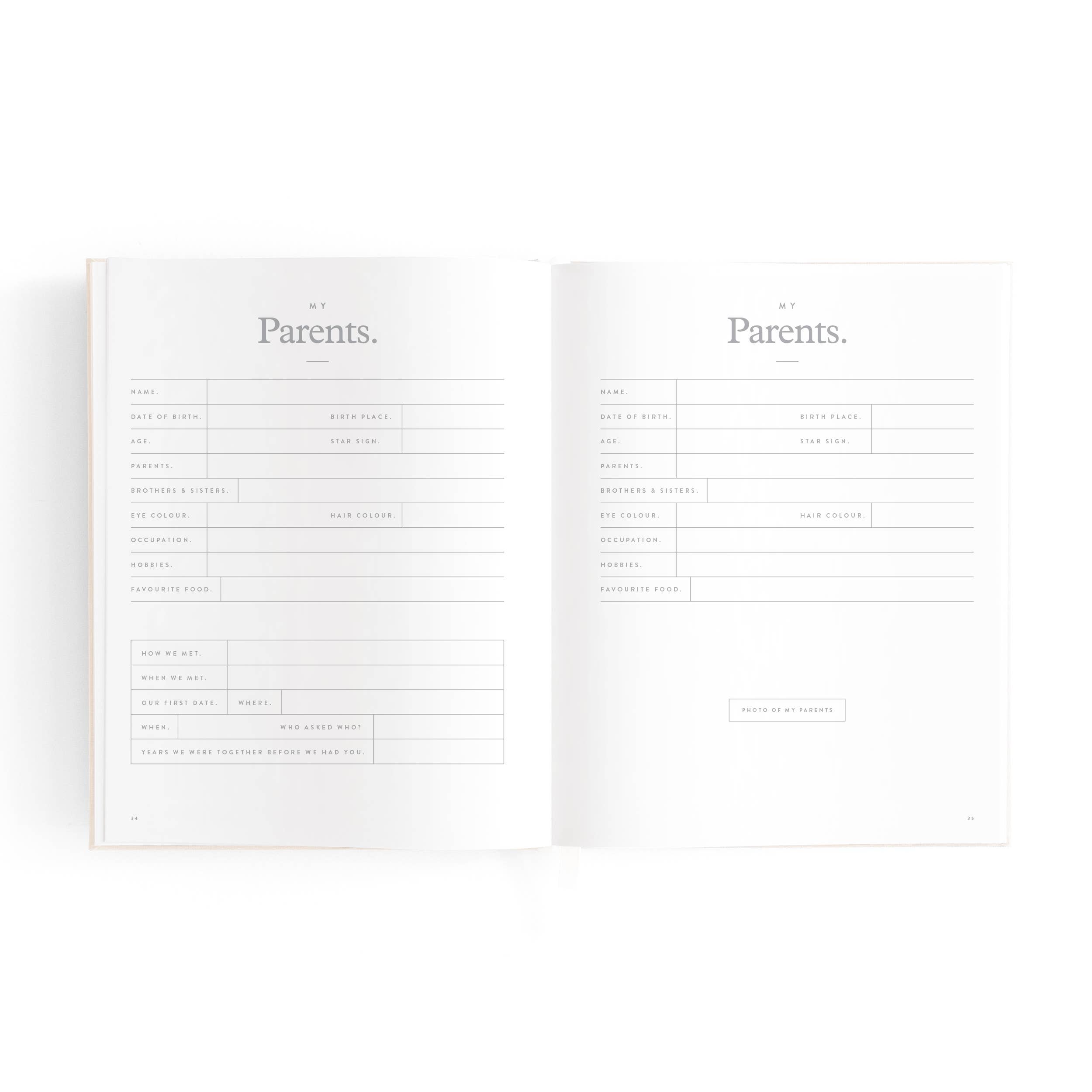 Fox & Fallow – wholesale Minnesbok - Barn och baby – Mini Baby Book Havregryn31