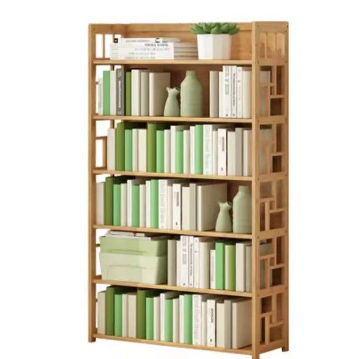 everythingbamboo - Wholesale Bookcase - Bamboo Bookshelf Bookcase Book Shelf Home Office Stylish Solid Storage Simple Natural BBC044