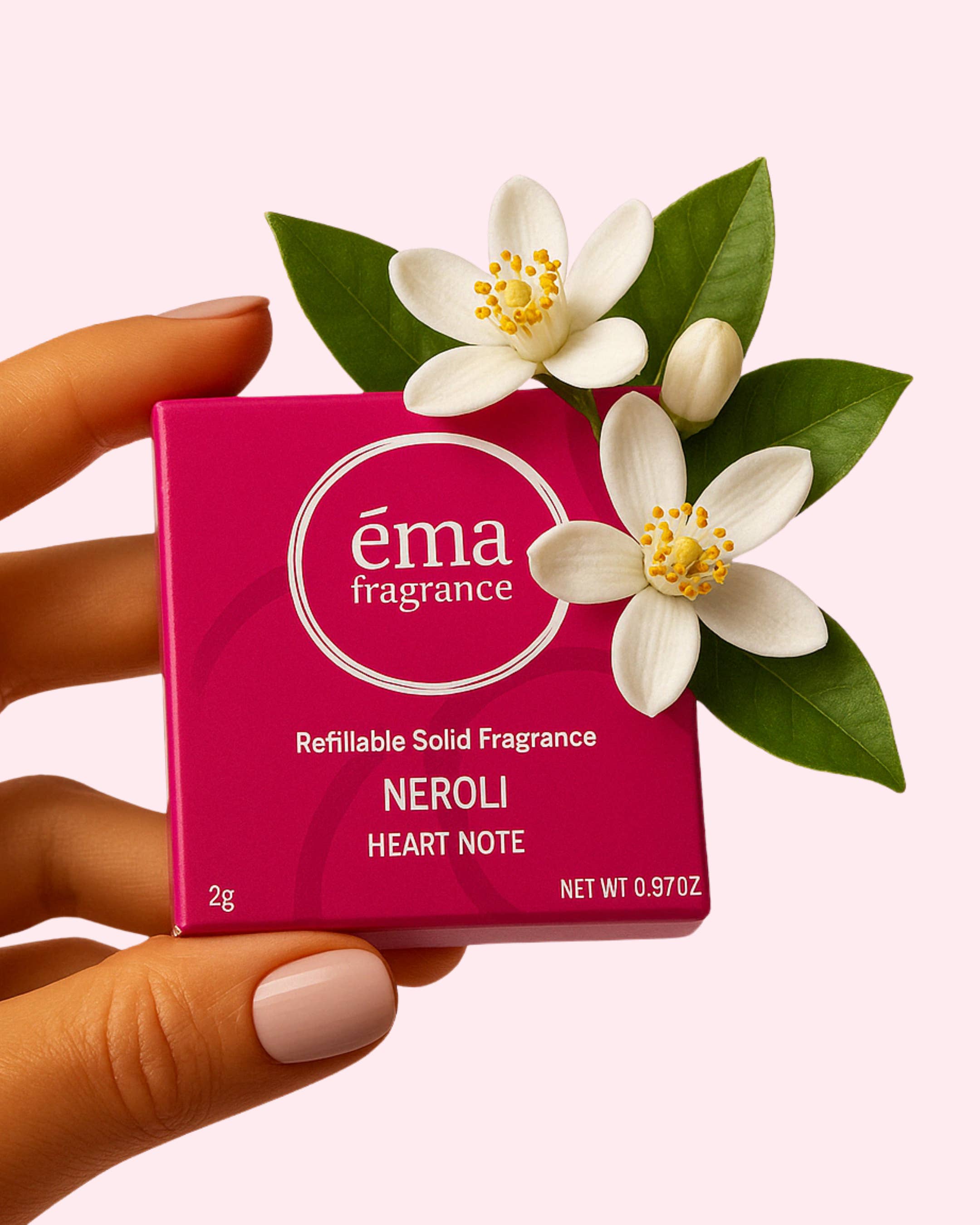 ēma fragrance - Wholesale Solid Perfume - ēma Neroli Solid Perfume Pod – Uplifting Holiday Gift